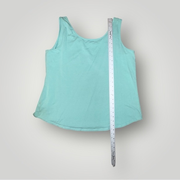 NIC+ZOE SHIRT TAIL PERFECT TANK Hazy Aqua Plus 1X - Picture 10 of 10